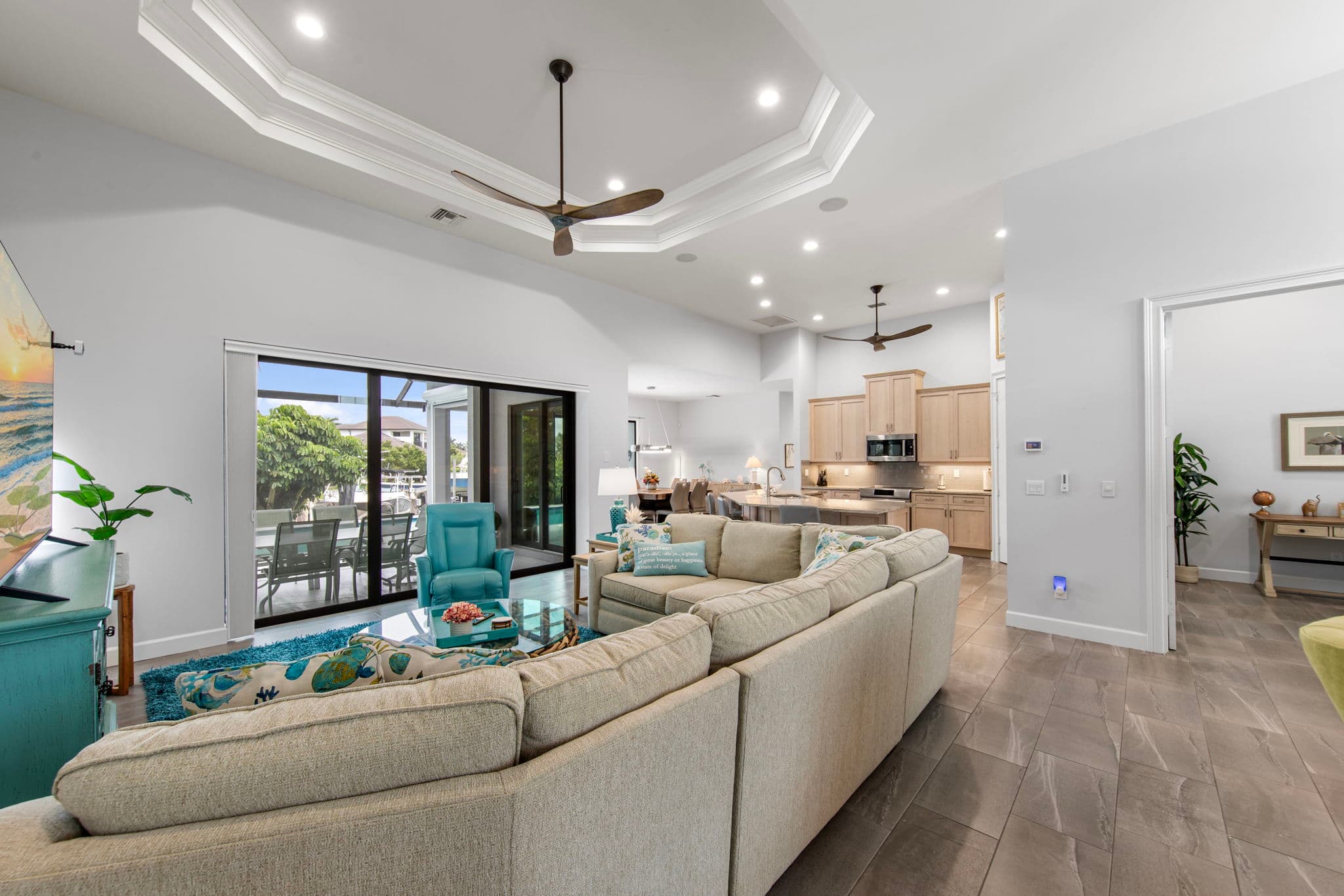 1066 Ruppert Rd Marco Island — living room with canal view
